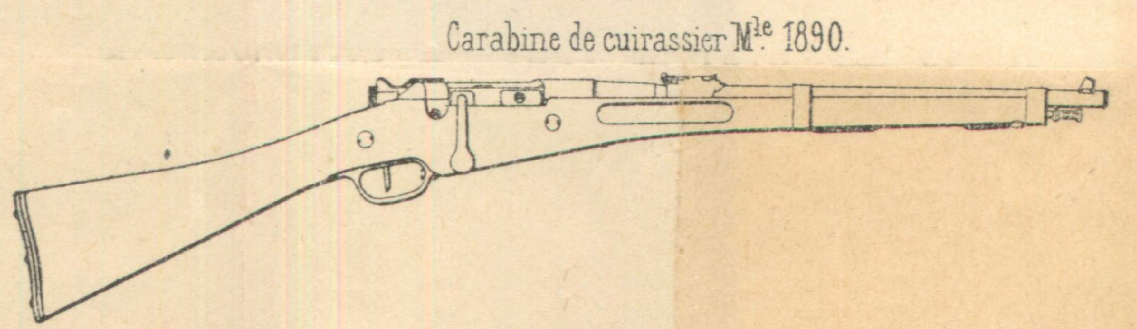 Carabine de cuirassier Mle 1890