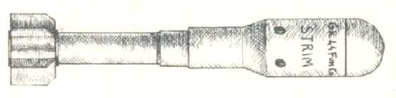 Grenade à fumée colorée strim de 44 mm.